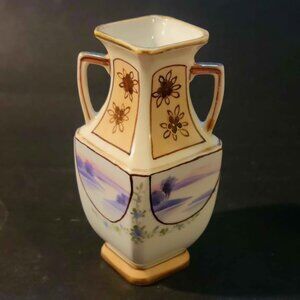 Antique Hand-Painted Porcelain Nippon Vase